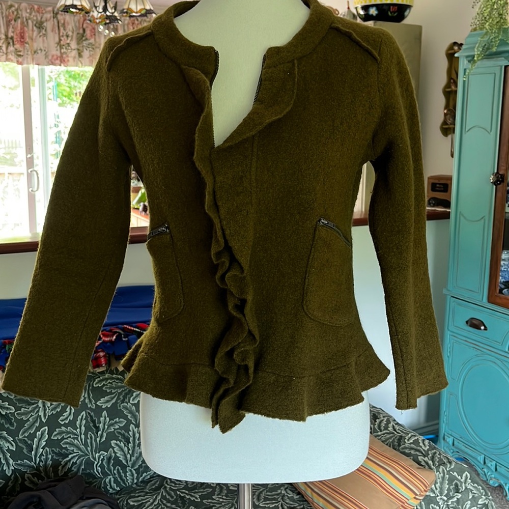 Loft boiled wool jacket